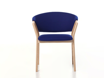 CAMDEN 02 - Stackable easy chair with armrests by Very Wood - view 3